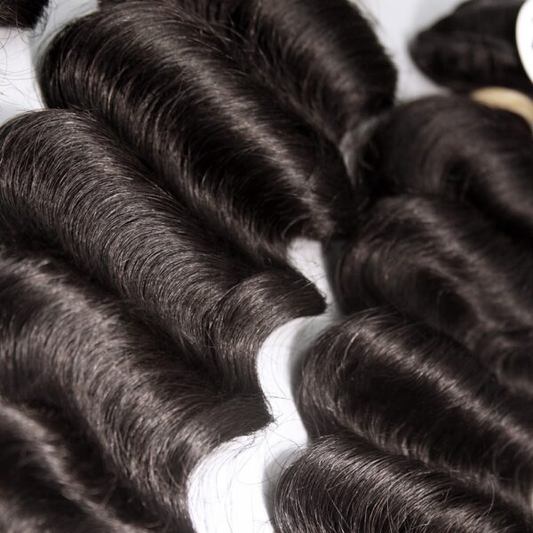 B&B Express 100% Brazilian Virgin Hair Loose Deep 3-Bundle Special - NATURAL BLACK-4652